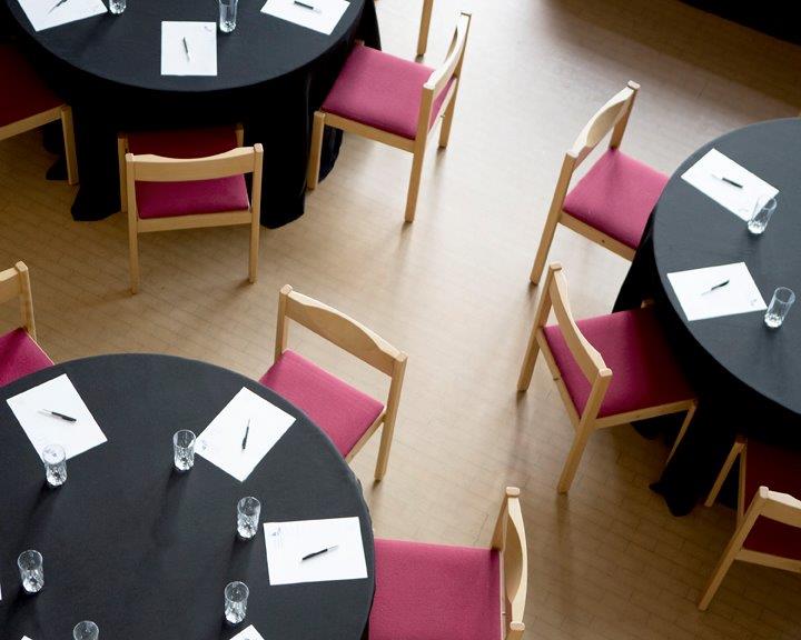 Evening view of the Guildhall during a corporate event