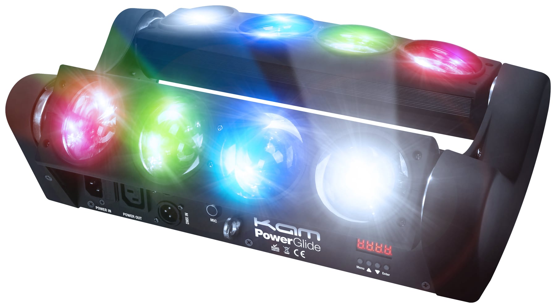 Kam Powerglide multibeam sweeping beam effect light