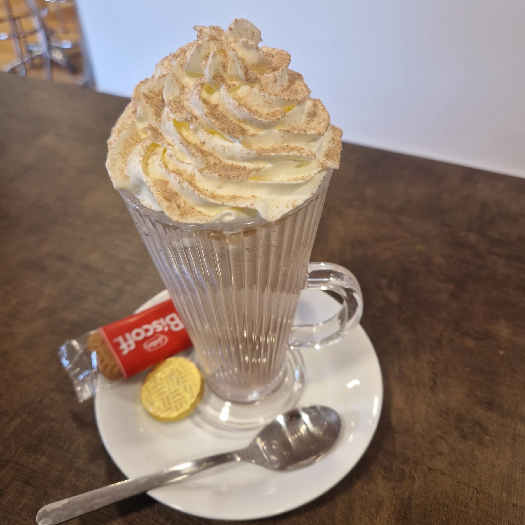 Coffee and cake served in the Cornerstone Café